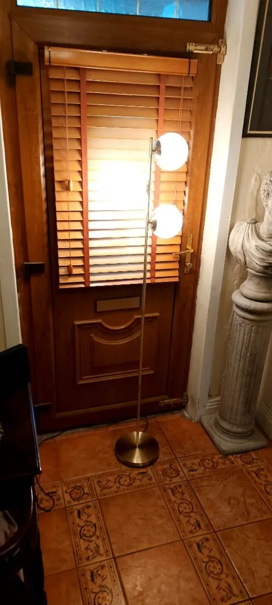 Modern Gold Glass Floor  Lamp - Image 4