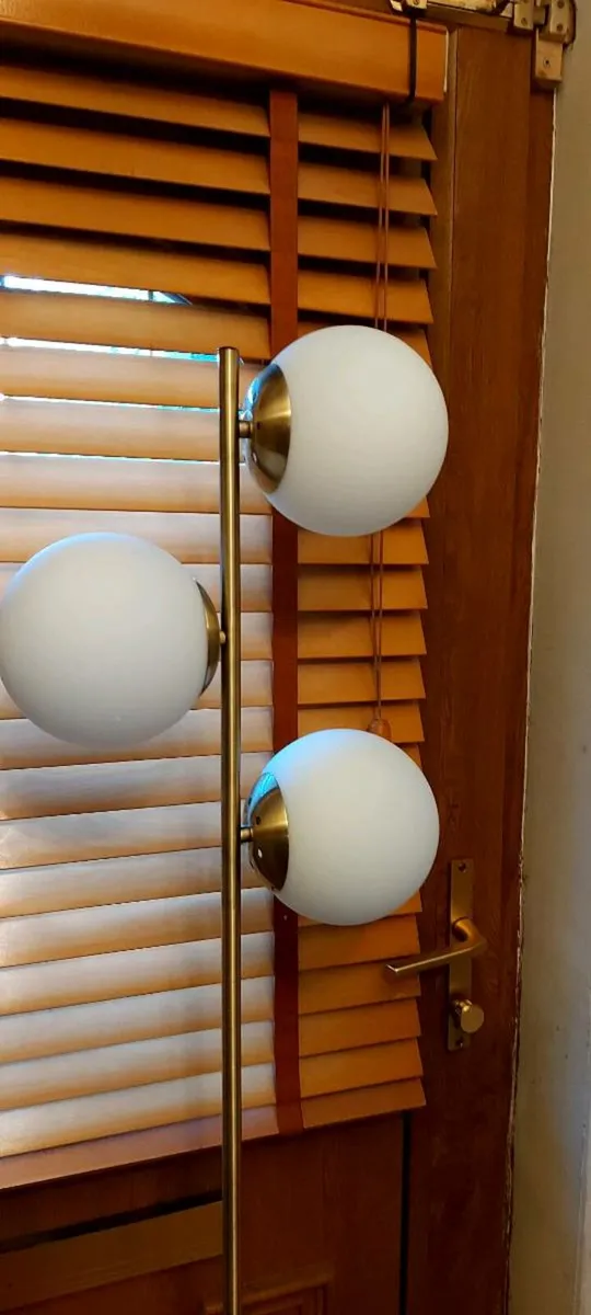 Modern Gold Glass Floor  Lamp - Image 1