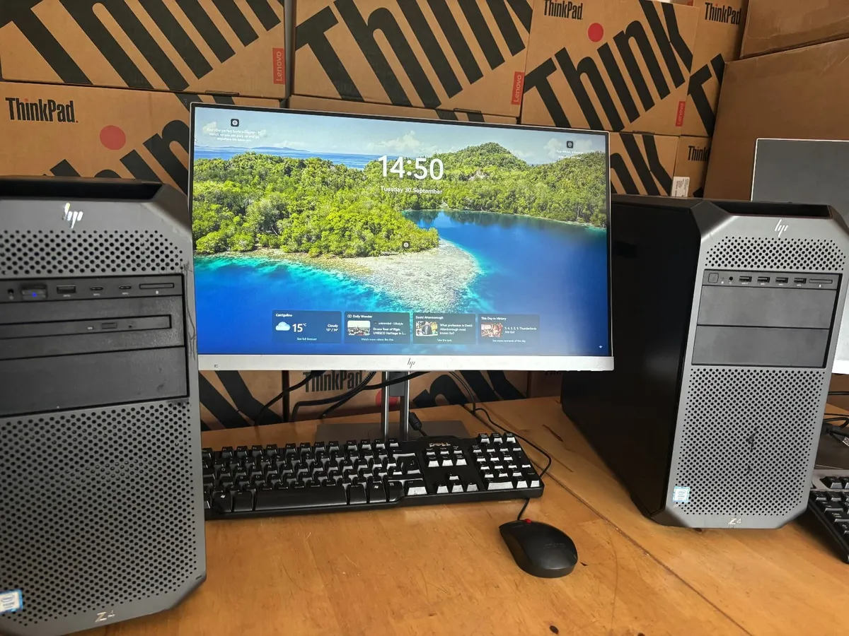 HP Z4 Complete Workstations-32GB-24" Screen-Delive - Image 3