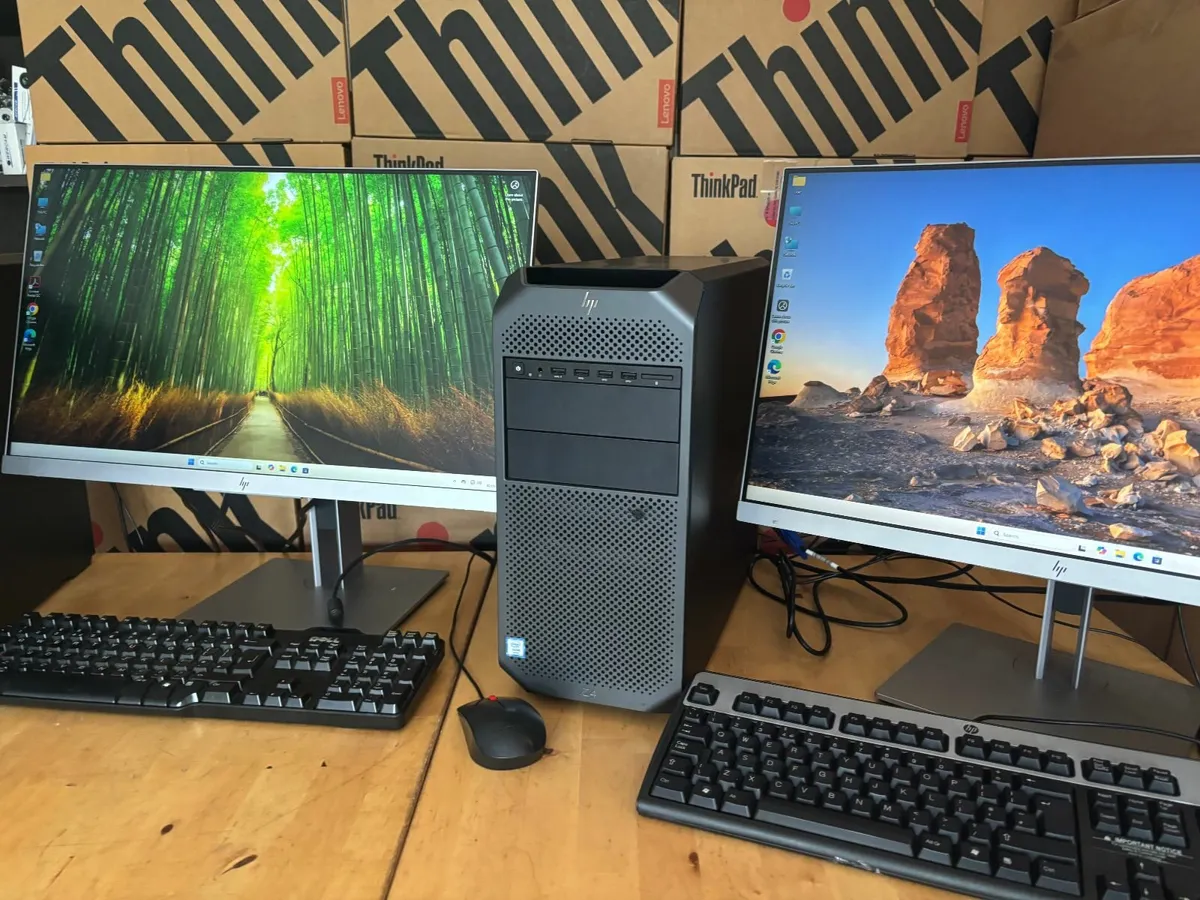 HP Z4 Complete Workstations-32GB-24" Screen-Delive - Image 1
