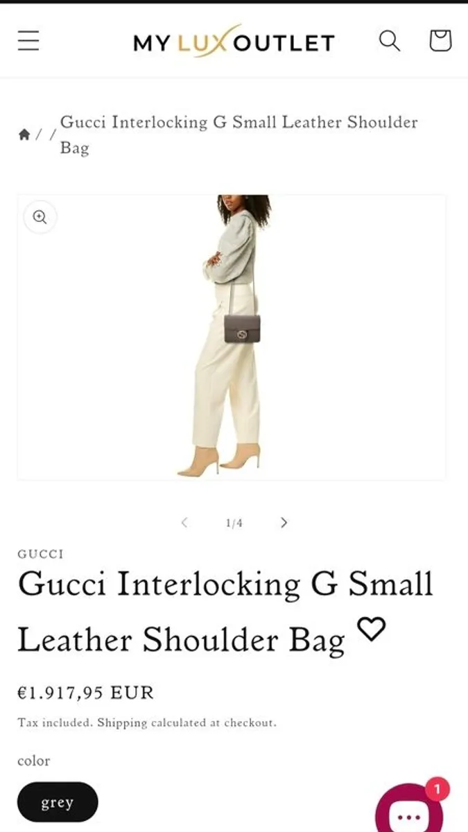 Gucci dollar interlocking G small crossbody bag - Image 1