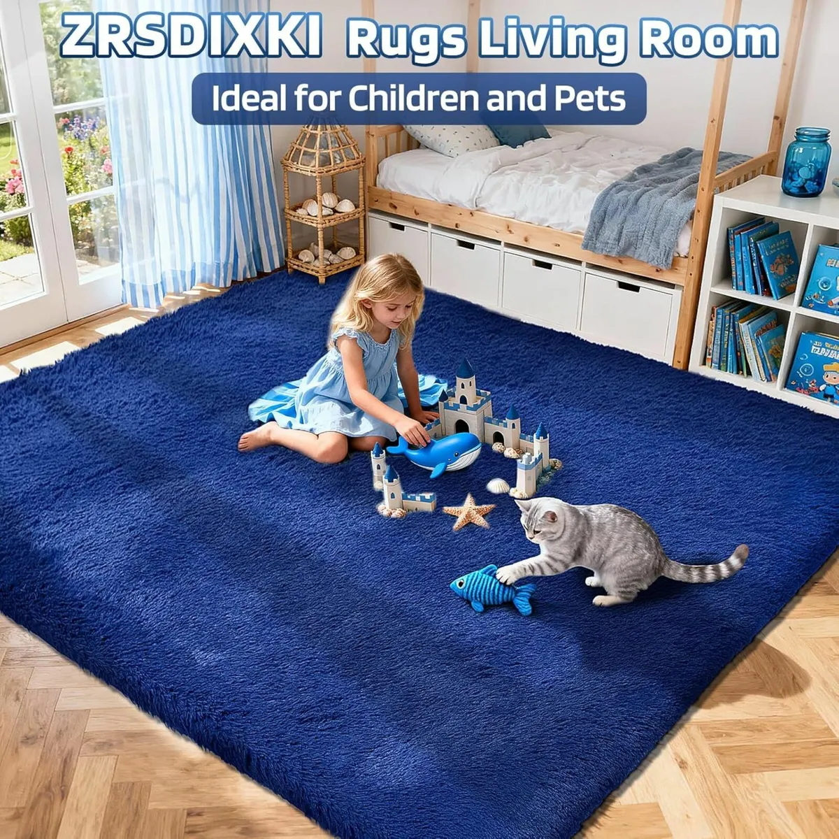 160x230cm Area Rugs for Bedroom, Washable Rug - Image 2