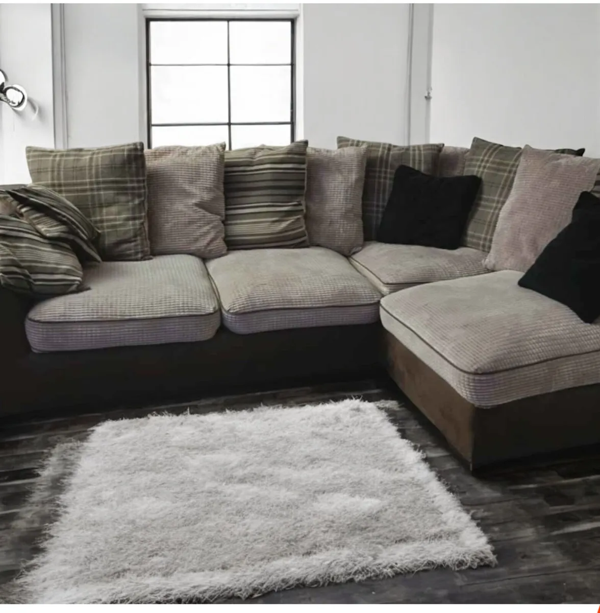 Harvey Norman L Corner Sofa with Ottoman - Image 2