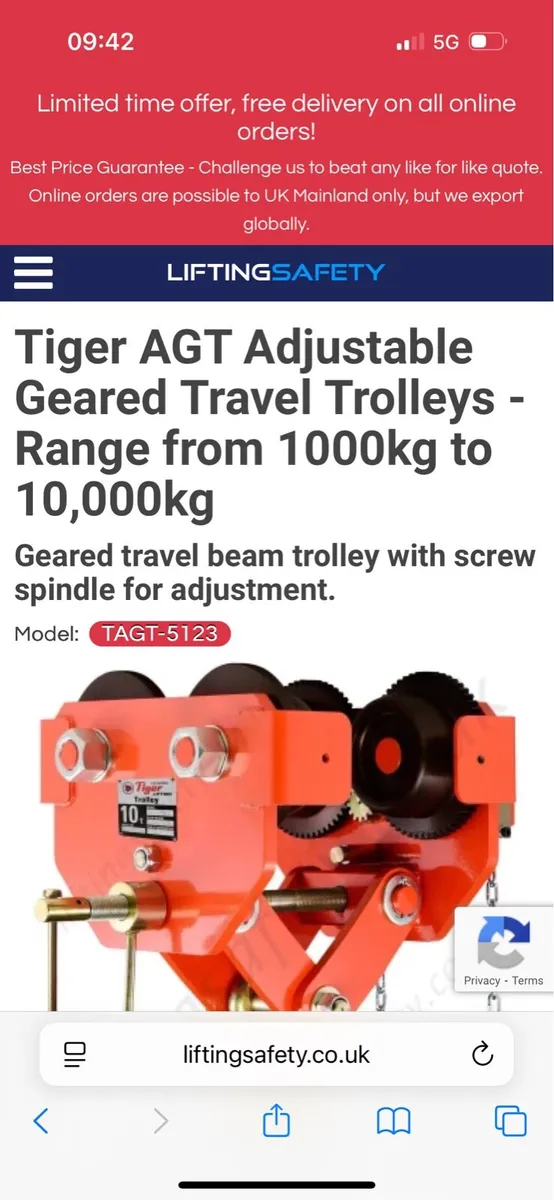 Girder trolley - Image 1