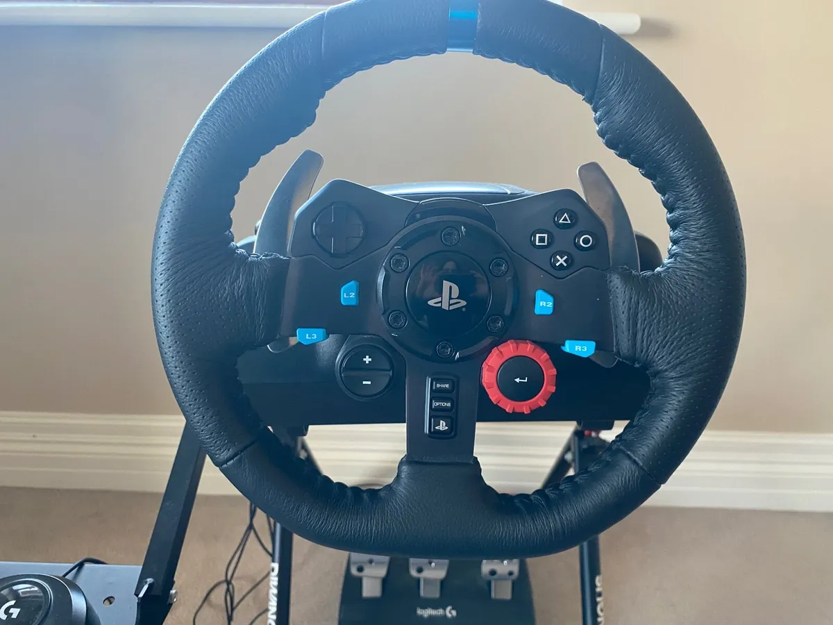 Gaming Steering Wheel, Gear Shifter & Stand & Seat - Image 3