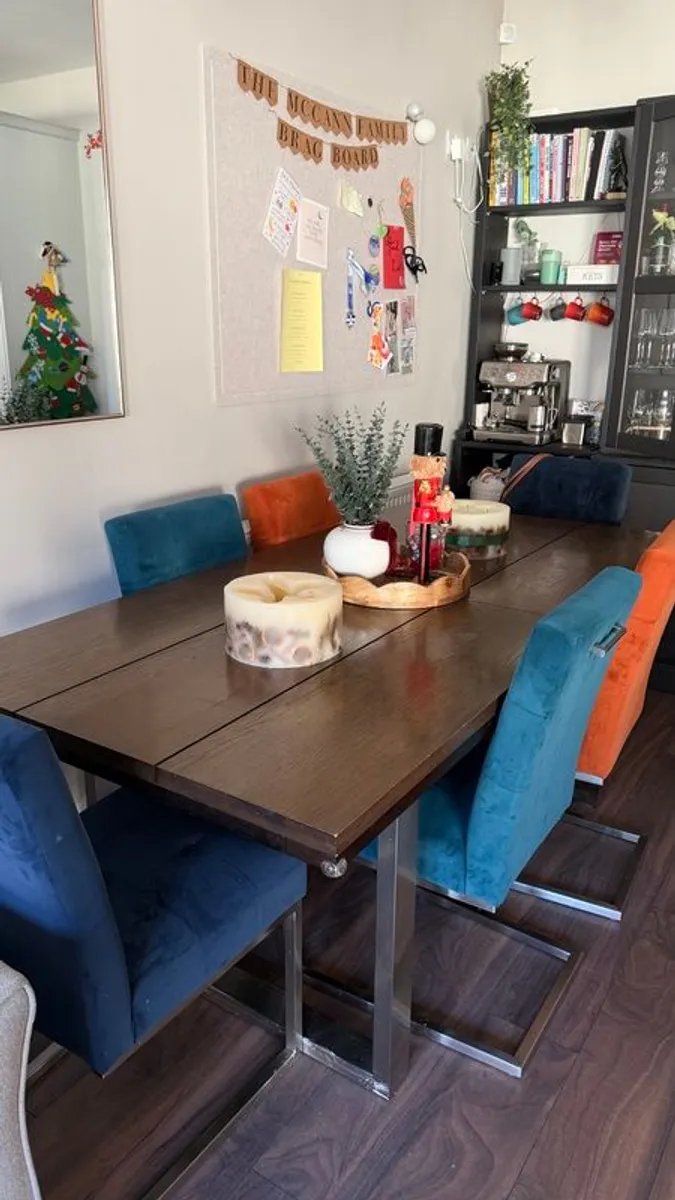 Extension Dining TableDark Oak - 6-10 people - Image 1