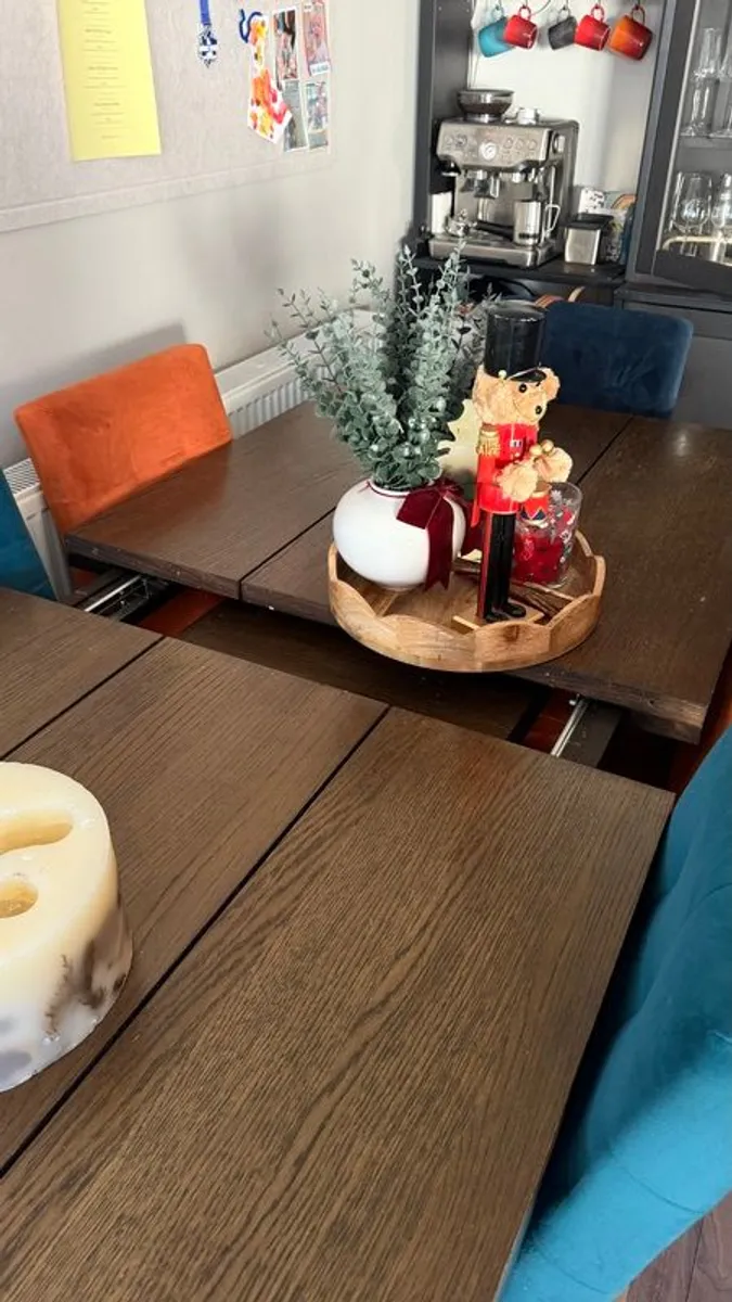 Extension Dining TableDark Oak - 6-10 people - Image 3