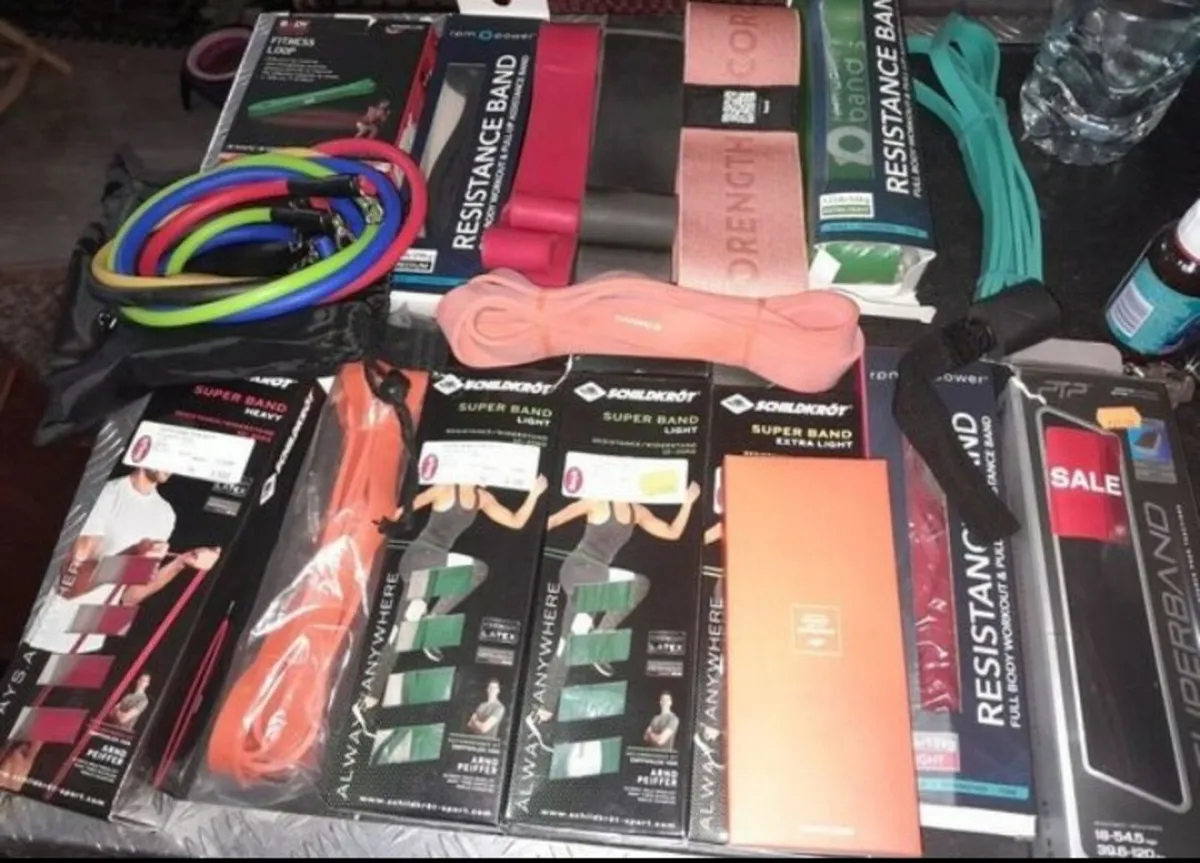 Bundle of unused resistance bands