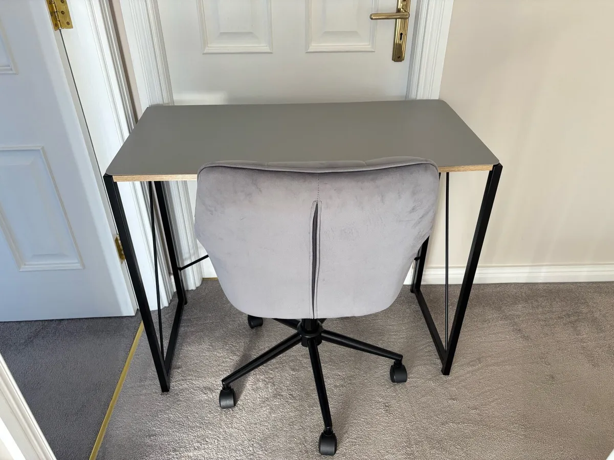 Folding Desk and Office Chair - Image 1
