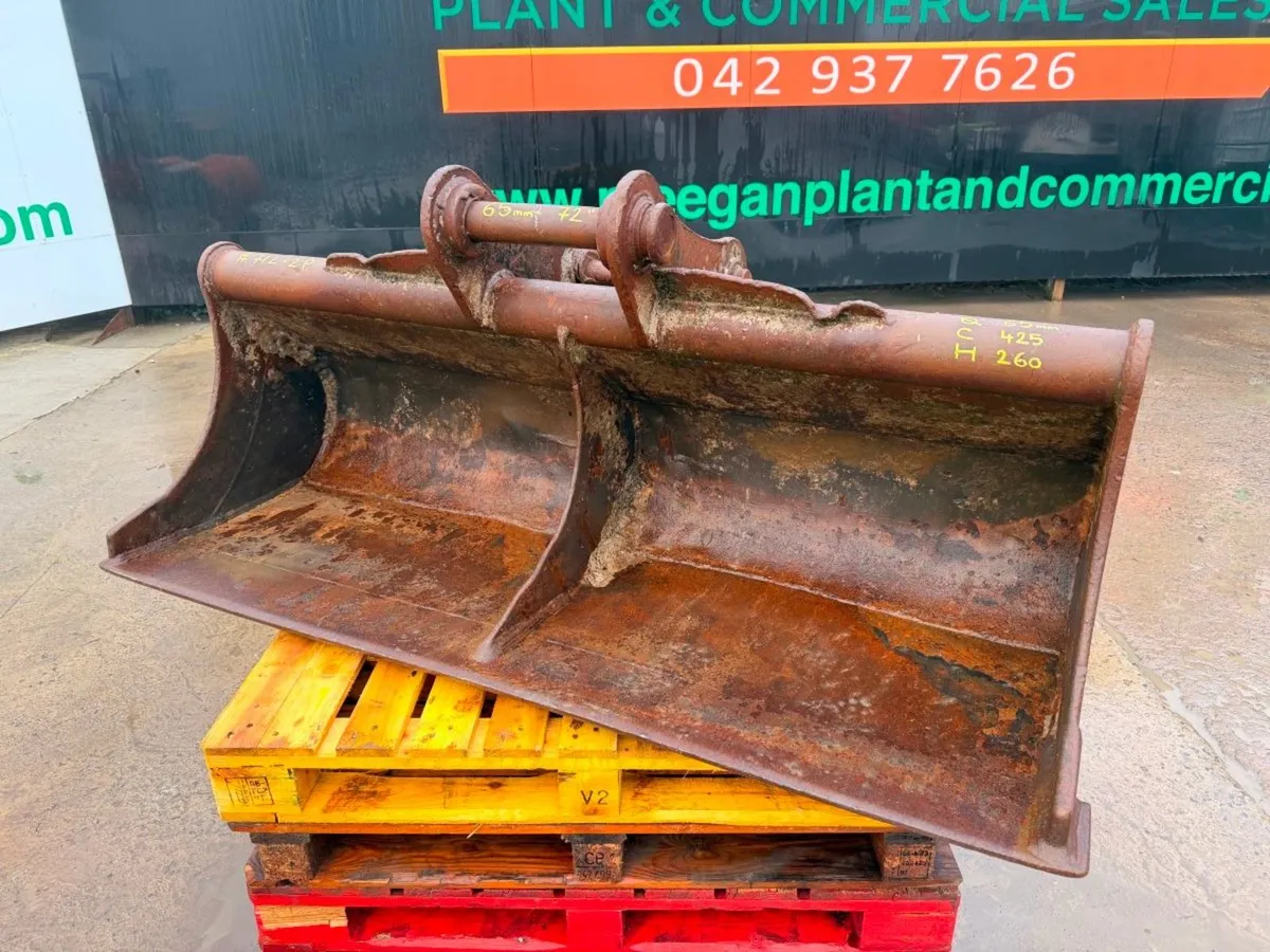 72" GRADING BUCKET 13 TON....65MM ....712-2P - Image 2