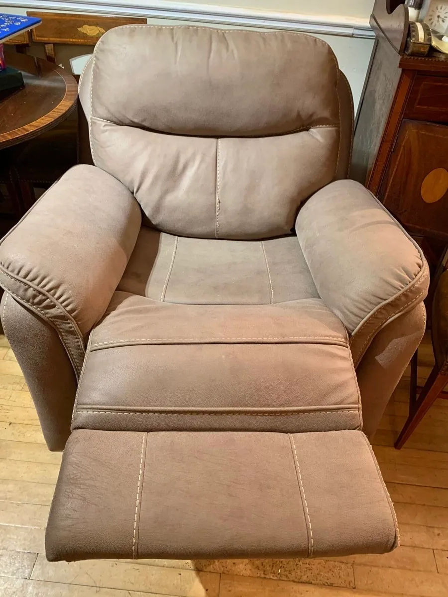 Leather Recliner- Harvey Norman - Image 1