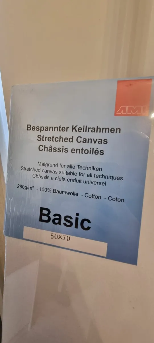 Easel + 2 canvas + paints + set of brushes - Image 3