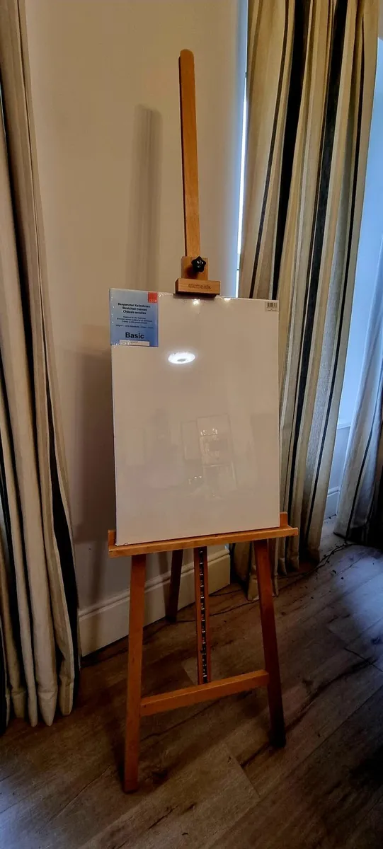 Easel + 2 canvas + paints + set of brushes - Image 4