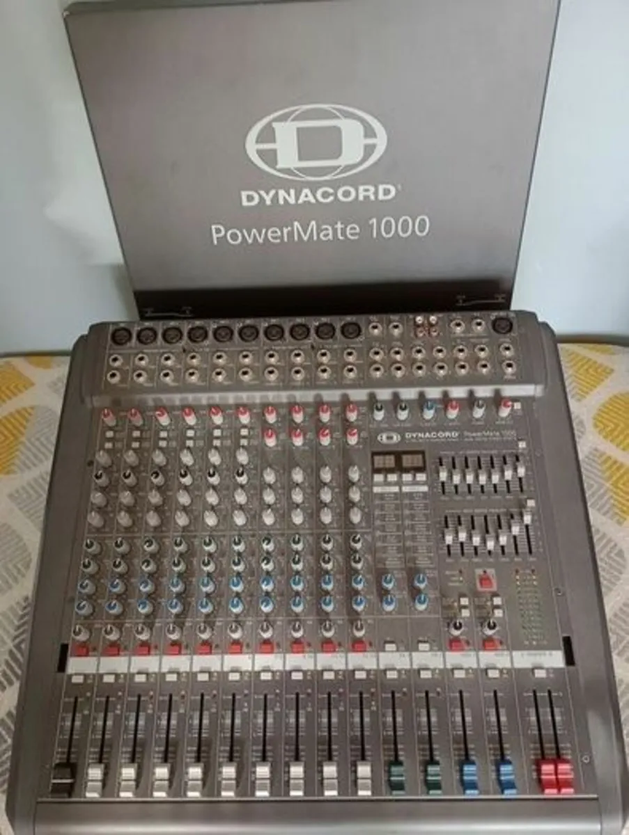 Dynacord Powermate 1000 Mixer Amplifier and Case, - Image 2