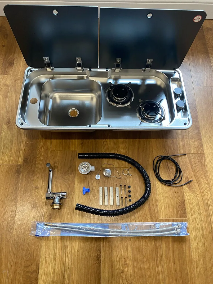 Sink and Hob Combo Includes High Quality Brass Tap - Image 1