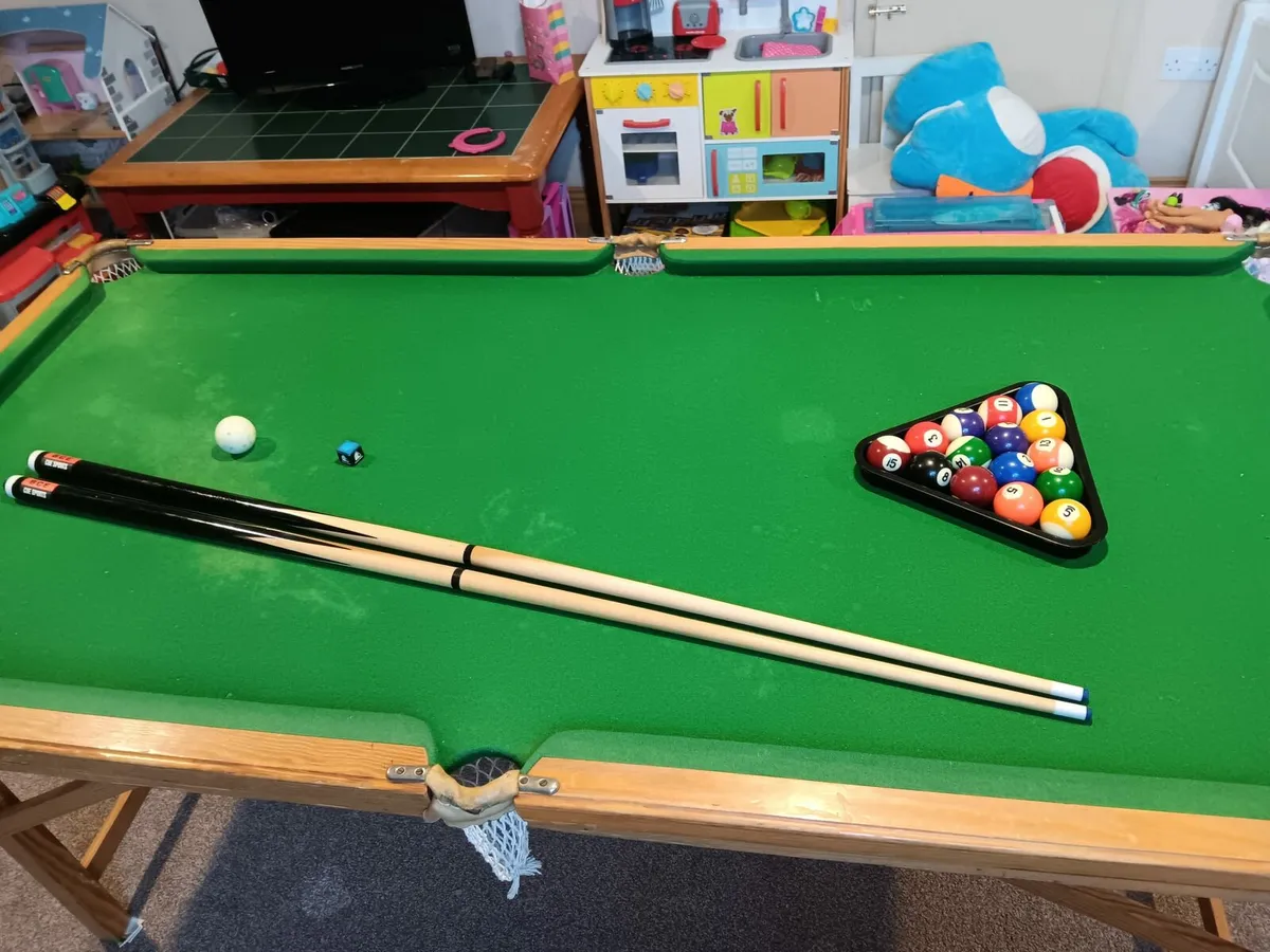 Pool Table for Sale – 6ft x 3ft (Foldable) - Image 1
