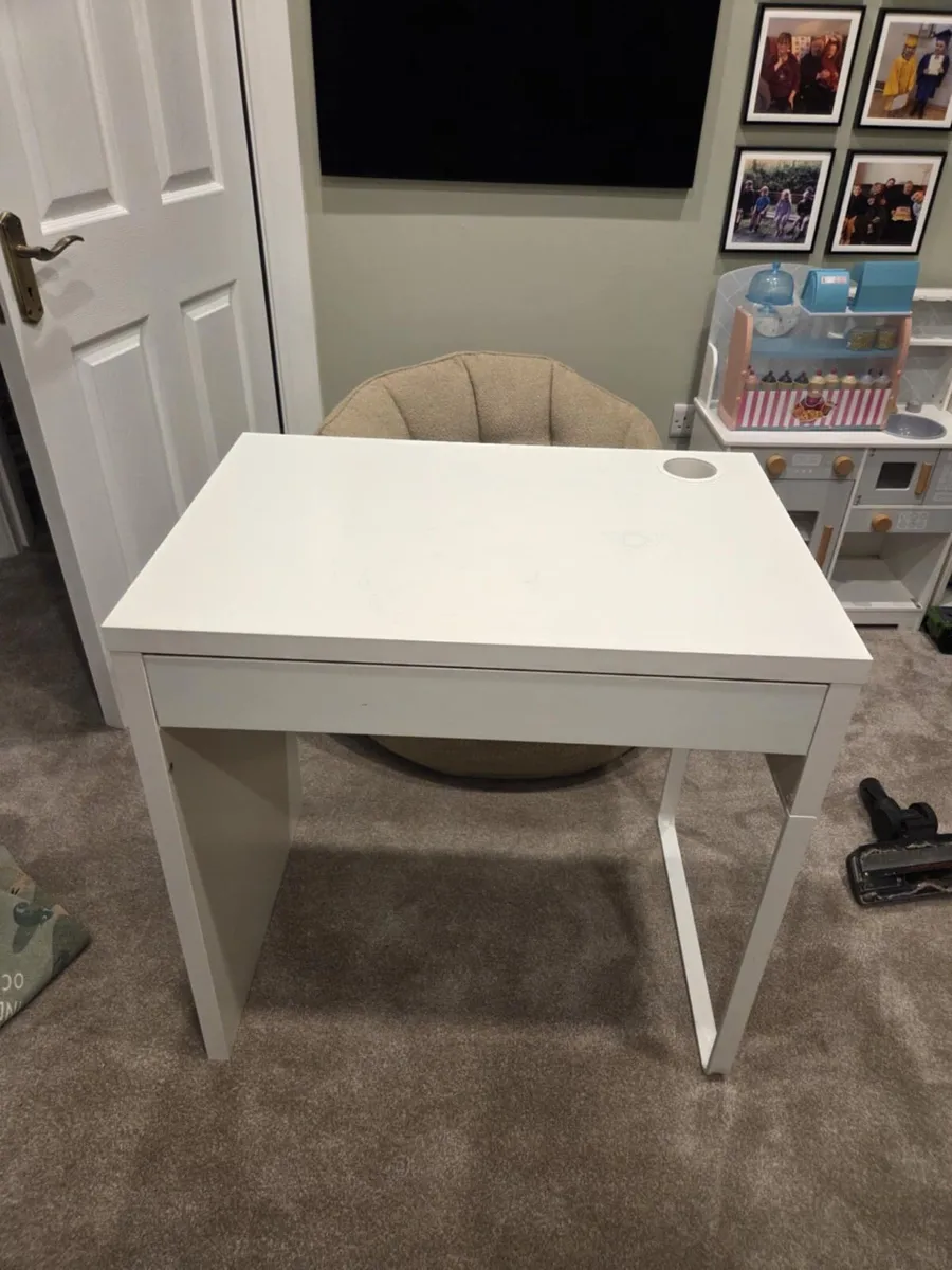 White IKEA Desk - Image 2