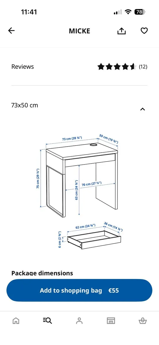 White IKEA Desk - Image 3