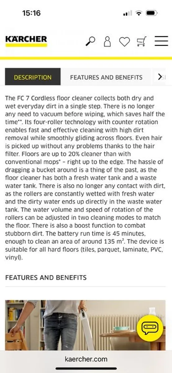 Karcher Wet & Dry Vacuum - Cordless - Image 3