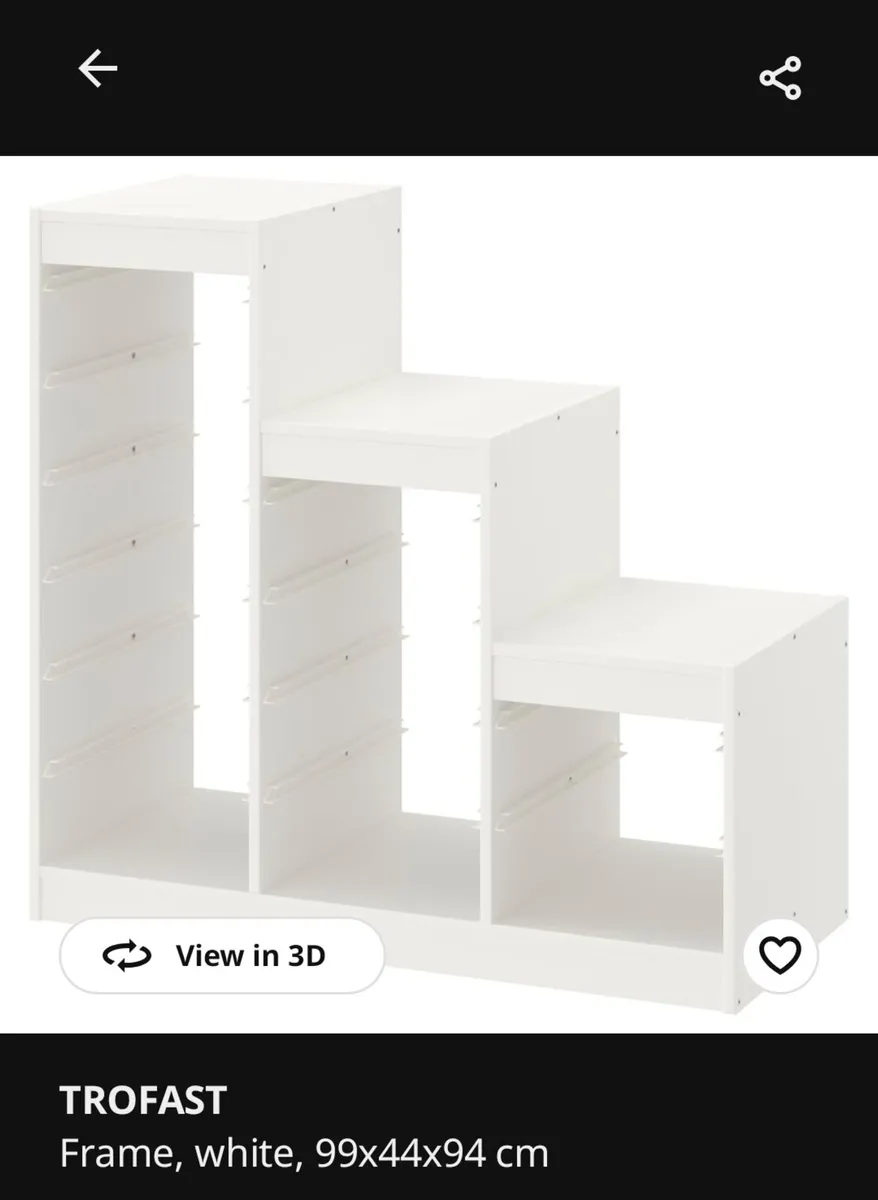 IKEA Trofast white with trays - Image 1