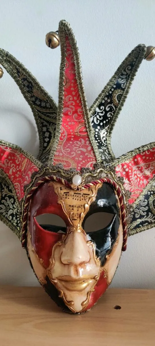 Venetian Jester Masquerade Mask - Image 1