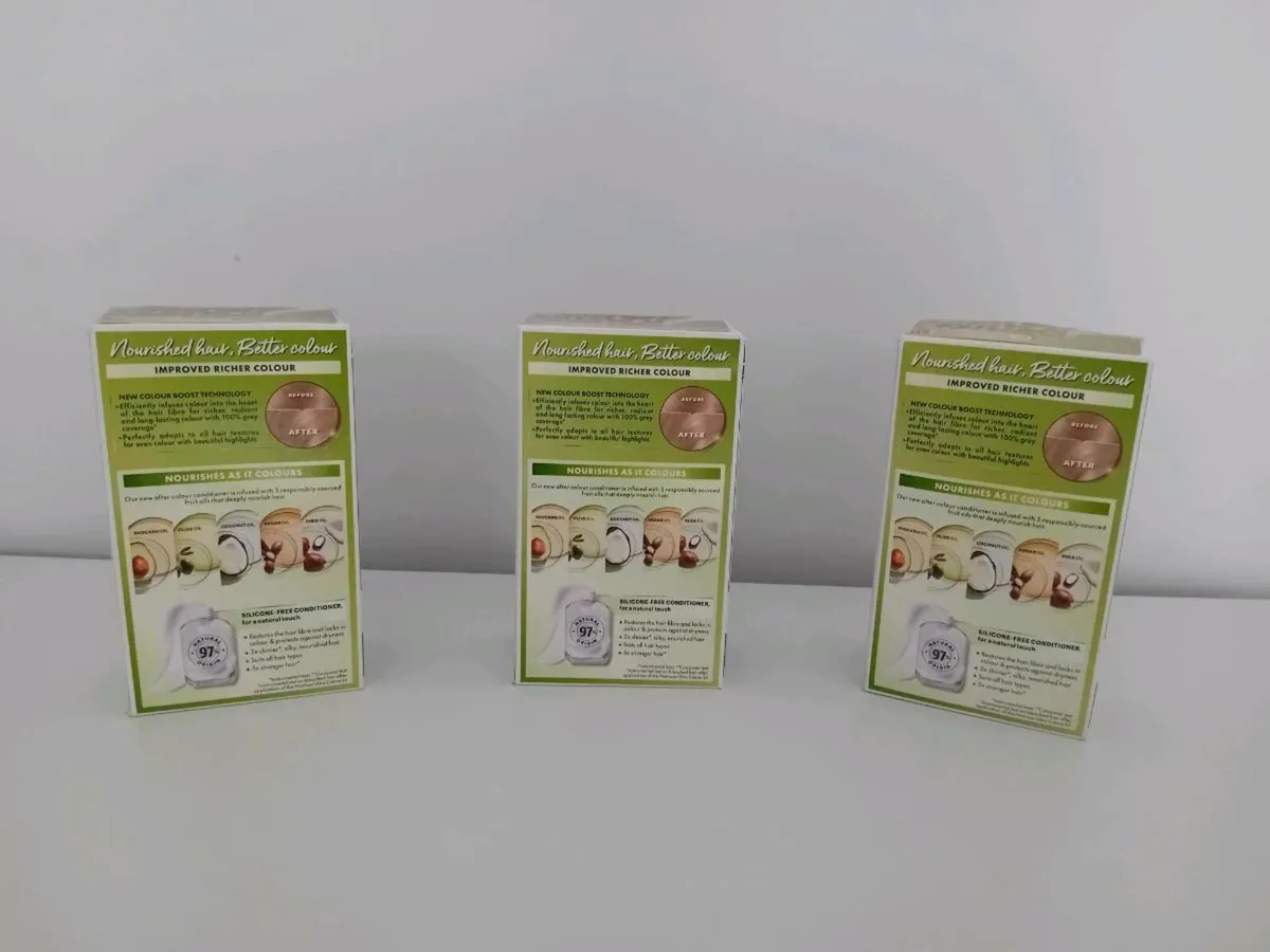 Garnier Nutriesse Hair Dye x 3 Boxes - Image 2