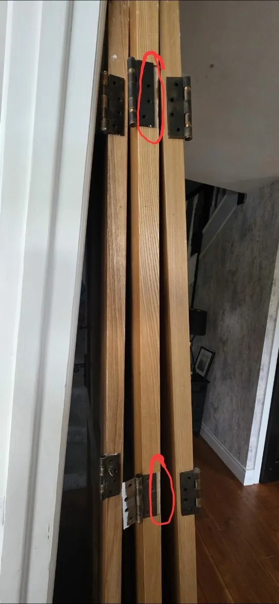 6 x internal solid oak doors - Image 2