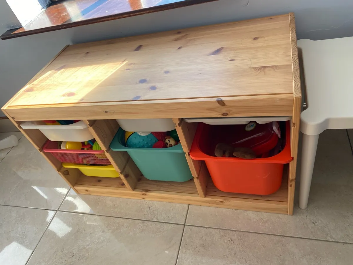 Trofast Storage Unit with boxes - Image 3