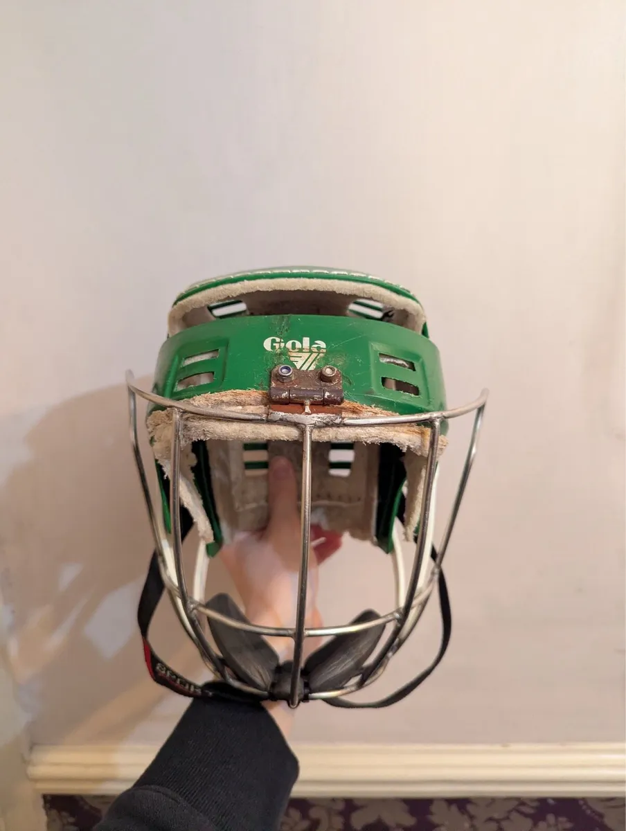 Oldstyle Green gola CooperHelmet with Cleere guard - Image 1