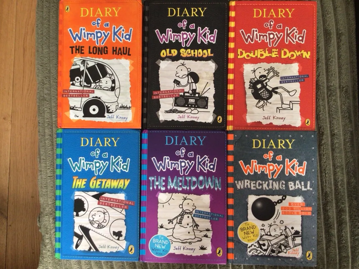 Diary Of A Wimpy Kid Books Hard Back Copies (9-14) - Image 1