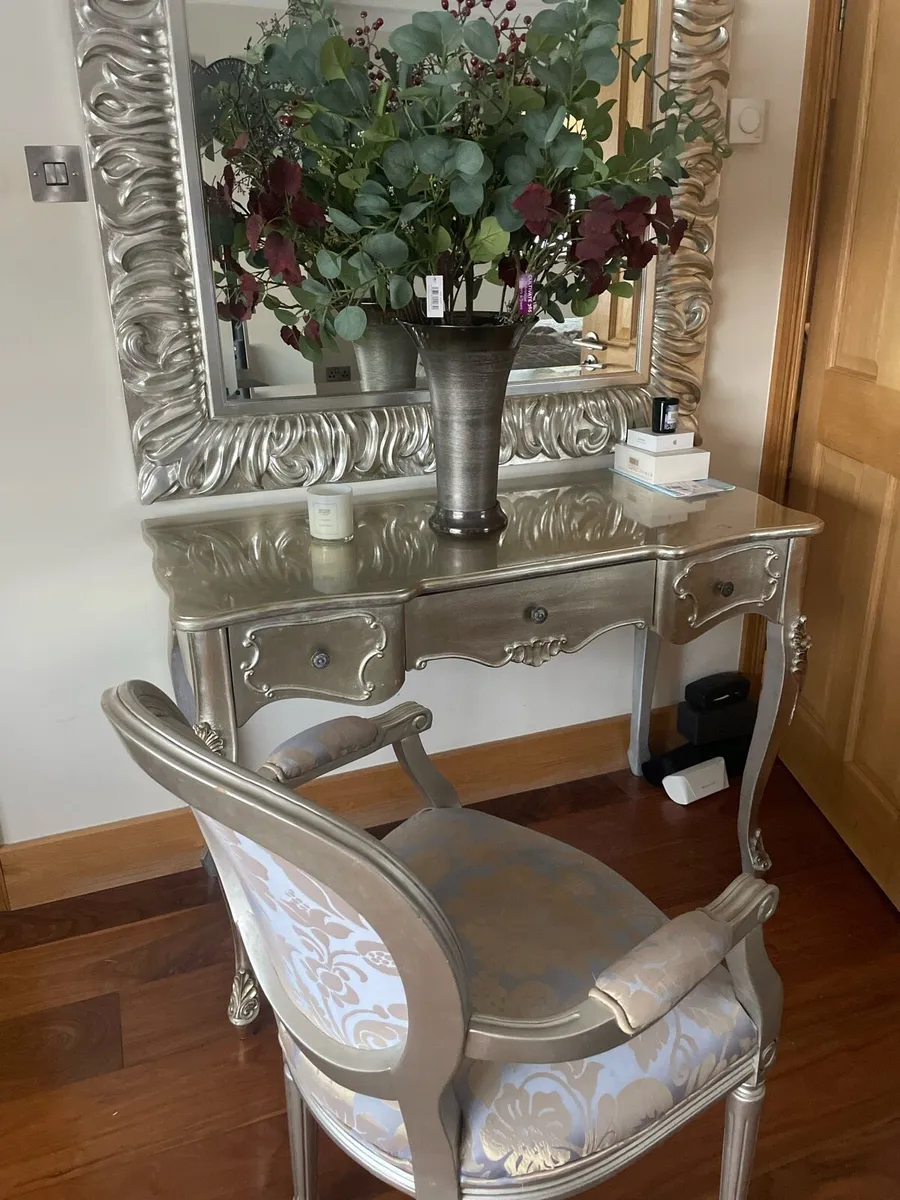 French Style  Furniture table  chaise etc - Image 2