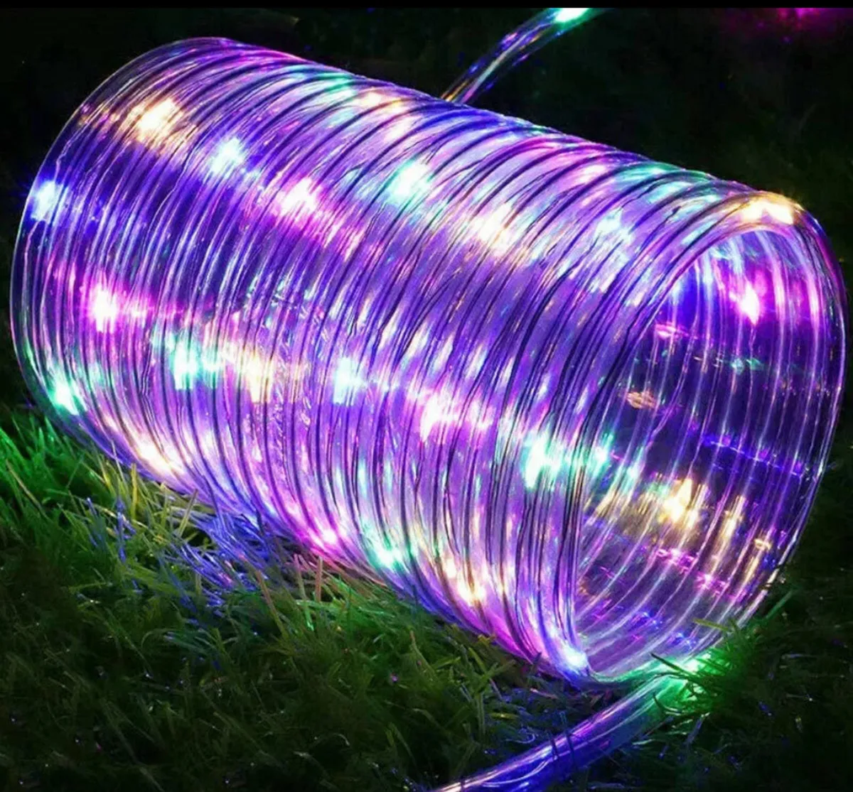 Solar Powered Rope LED Lights Waterproof Outdoor - Image 3