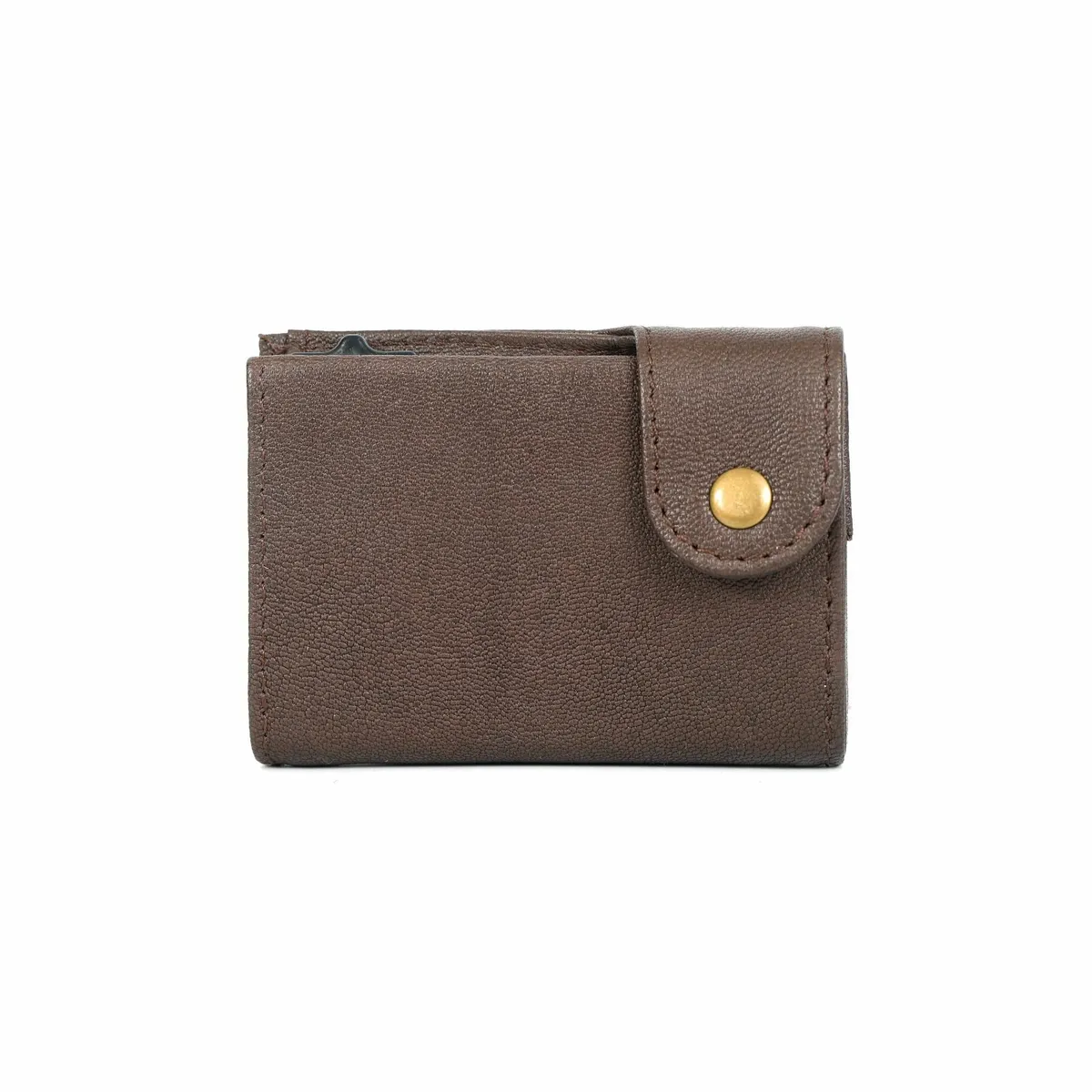Leather Pop-Up RFID Blocking Card Holder Wallet - Image 2