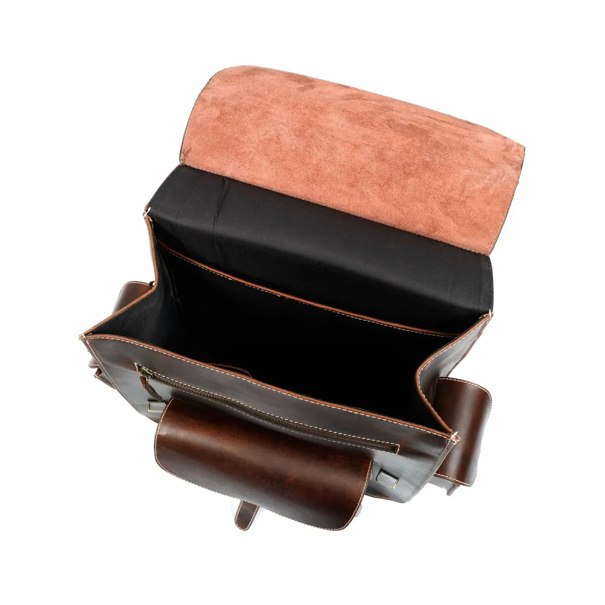 Handmade Genuine Travel, School  Leather Backpack - Image 3