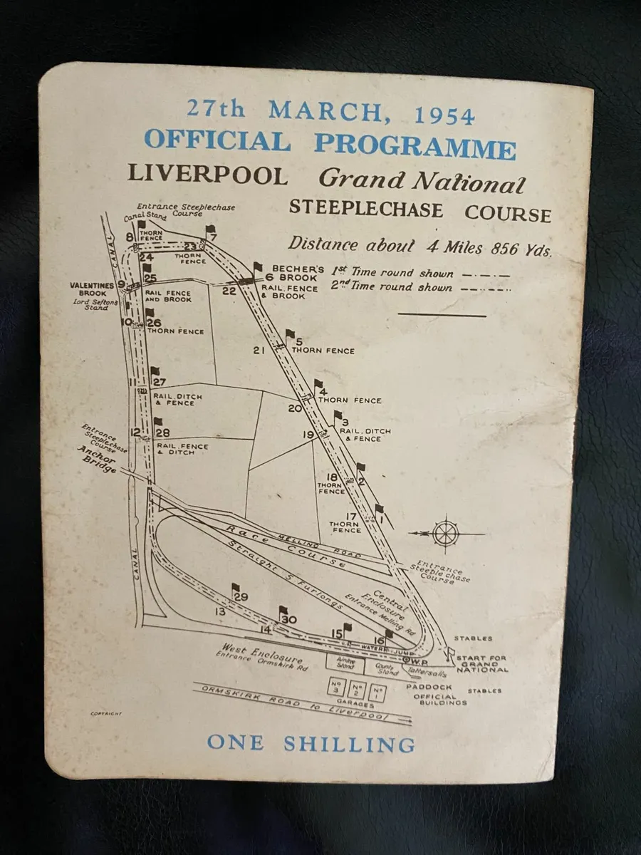 1954 Liverpool Grand National Race Card - Image 3