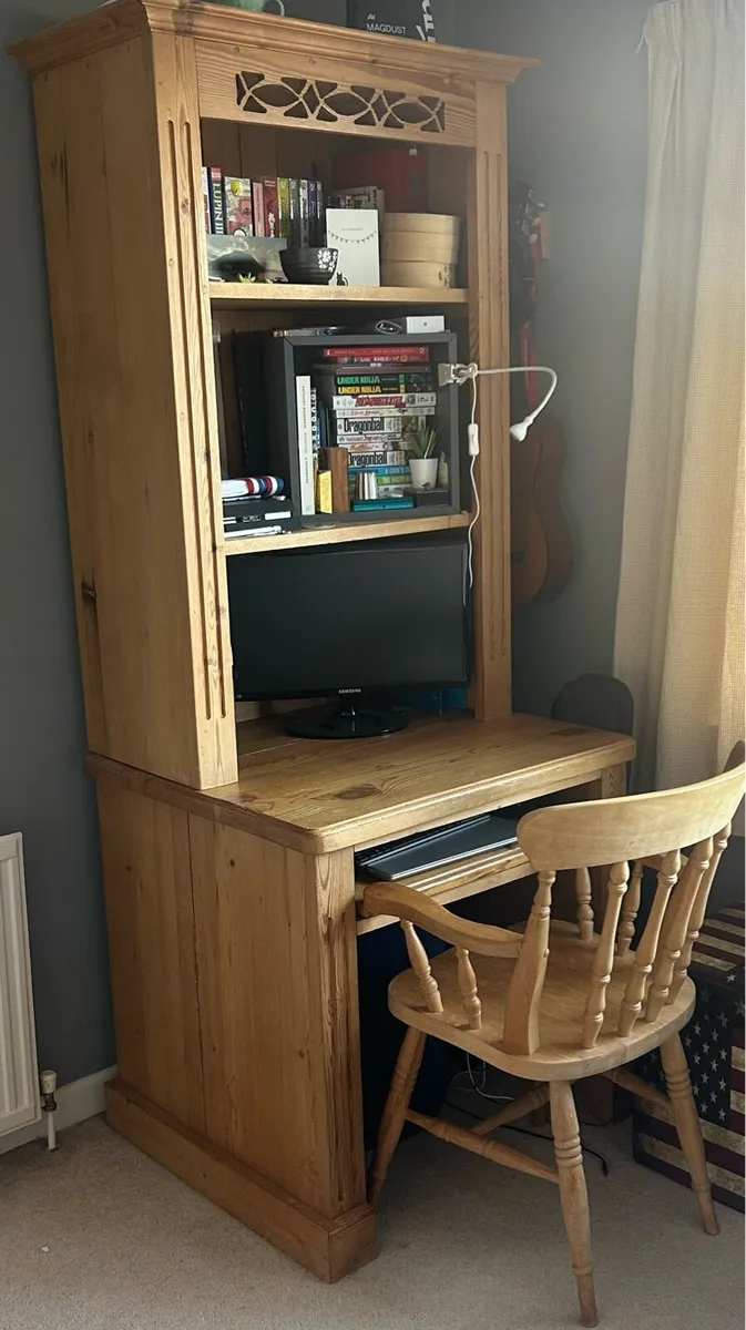 Pine Computer Desk &Chair