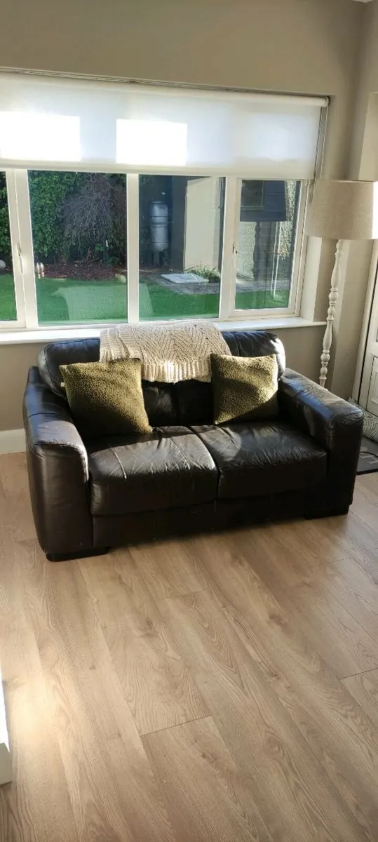 Brown Leather Sofa