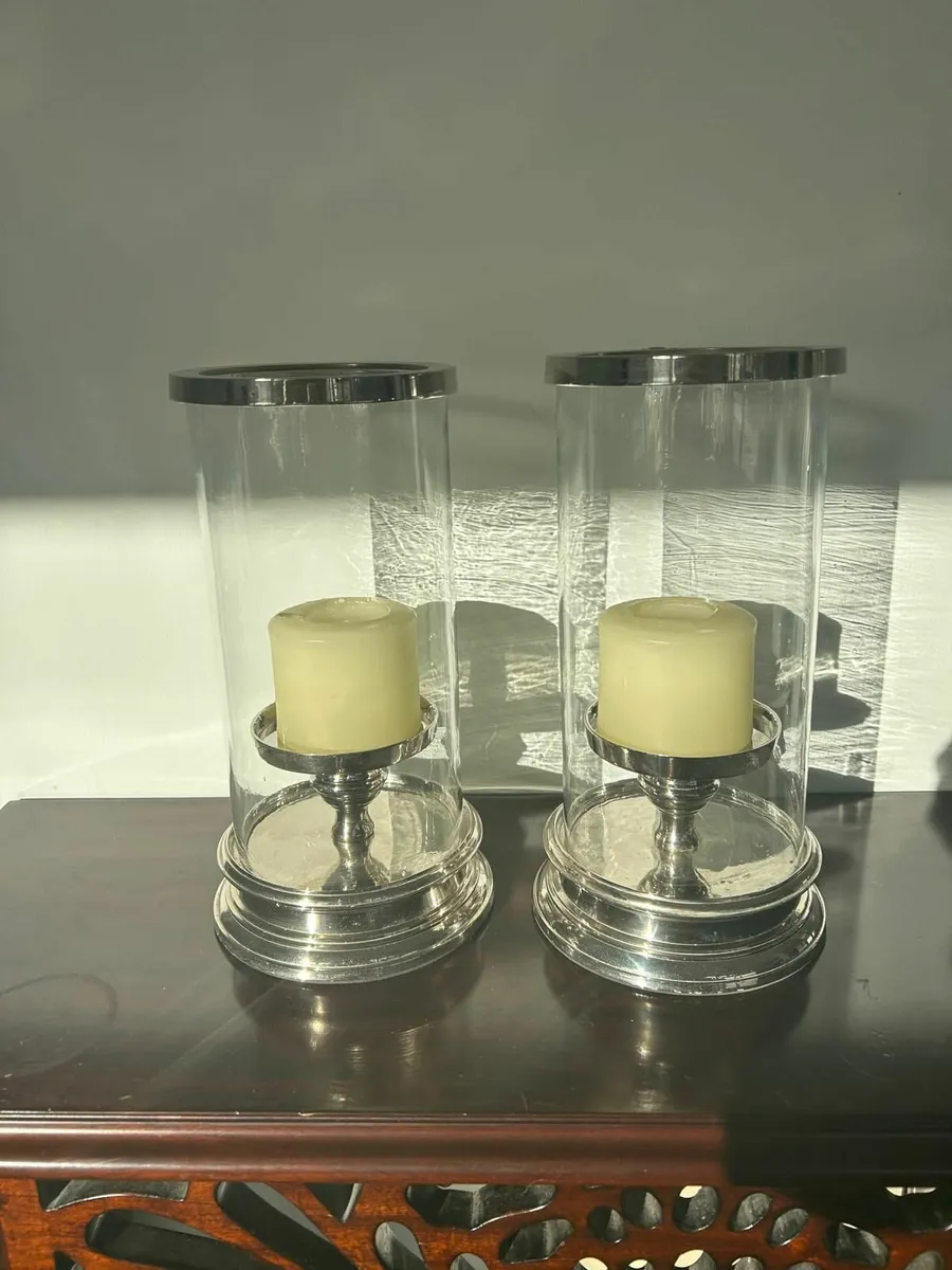 Laura Ashley Candle Stands Pair