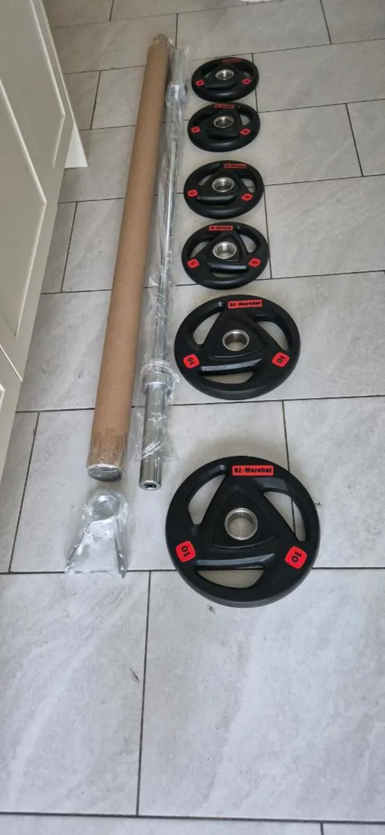 Brand new Olympic weight lifting set - Image 1