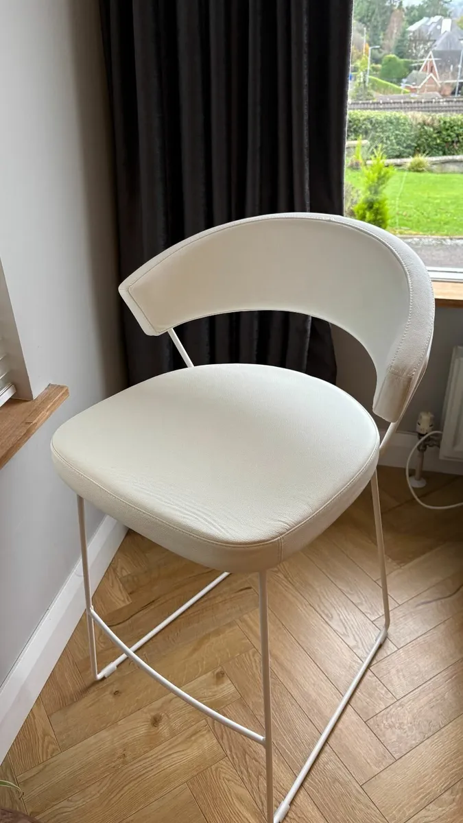 New York Leather Barstool by Connubia - Image 2