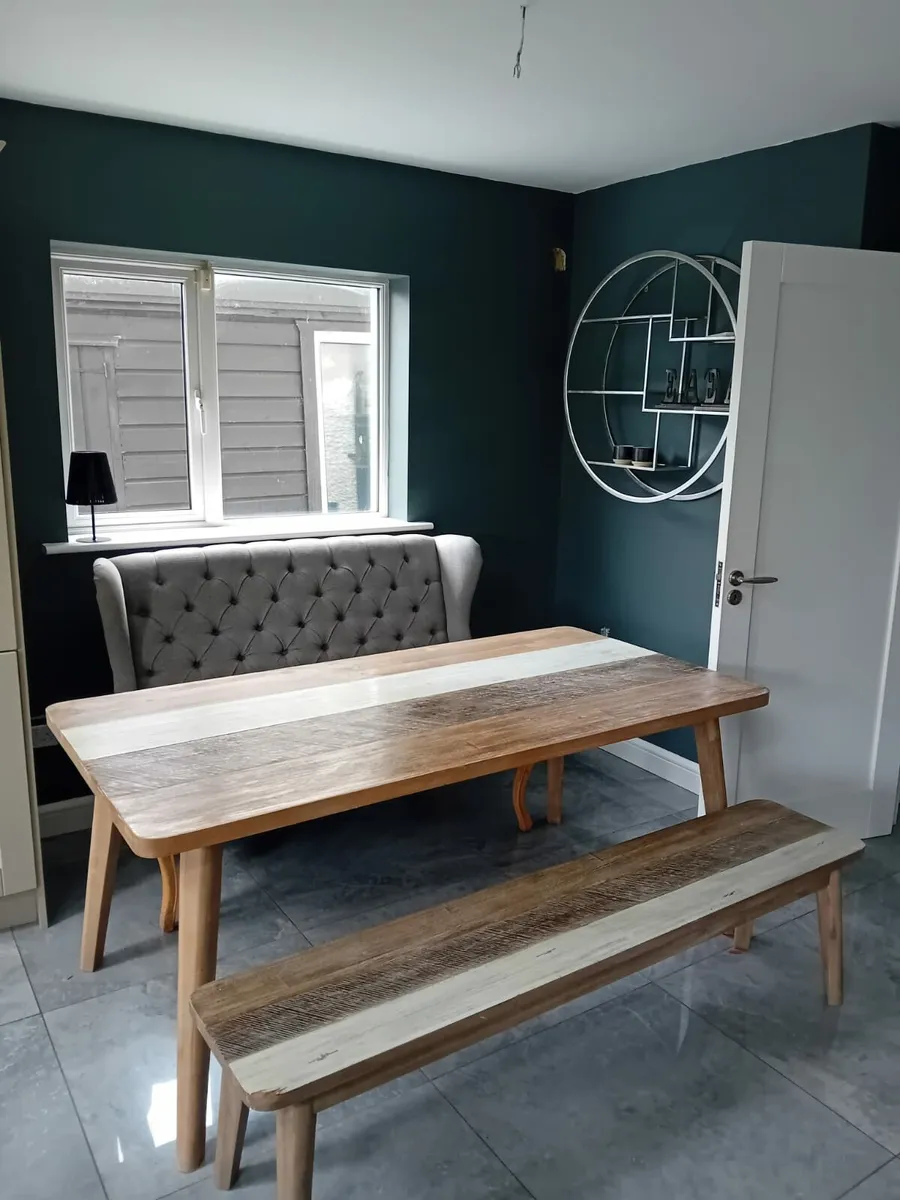 Table , couch , bench and two chairs - Image 1