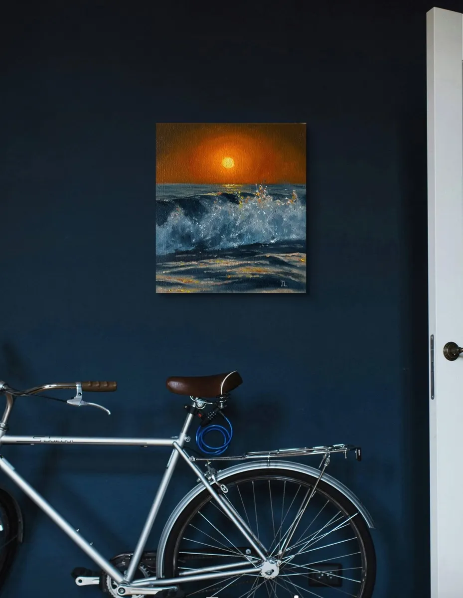 ORIGINAL OIL PAINTING Small Wall Art Gift Artwork - Image 2