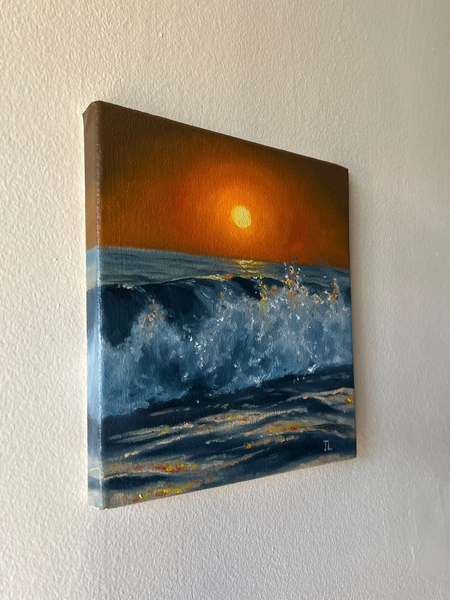 ORIGINAL OIL PAINTING Small Wall Art Gift Artwork - Image 4