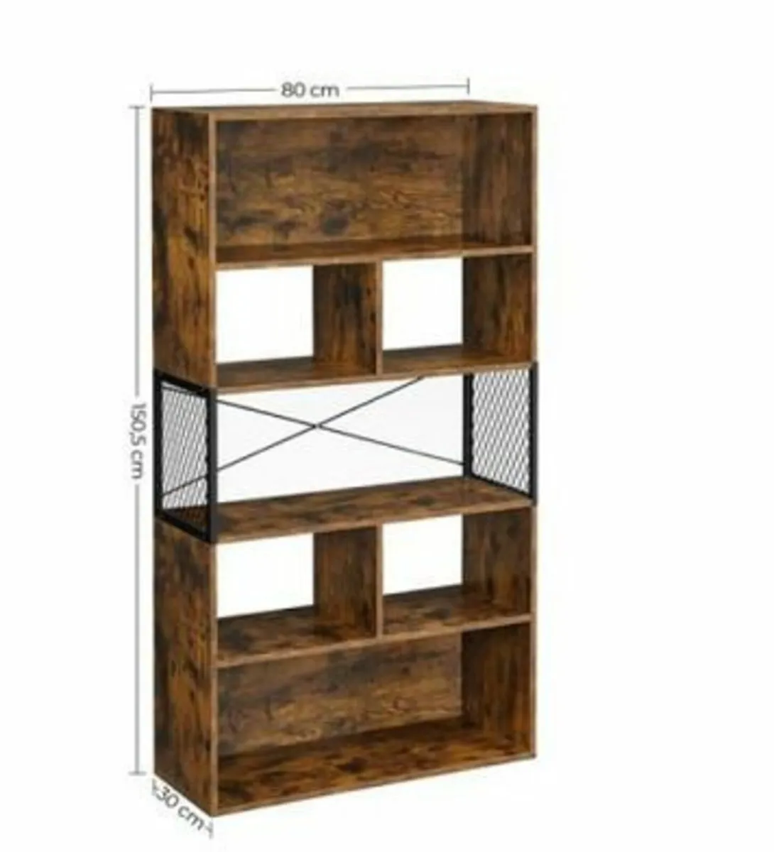 New 5 Tier Industrial Style Bookcase - FREE P&P - Image 2
