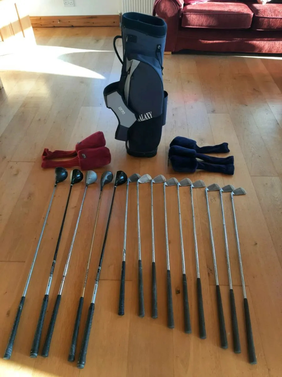 Golf clubs + bag - Image 1