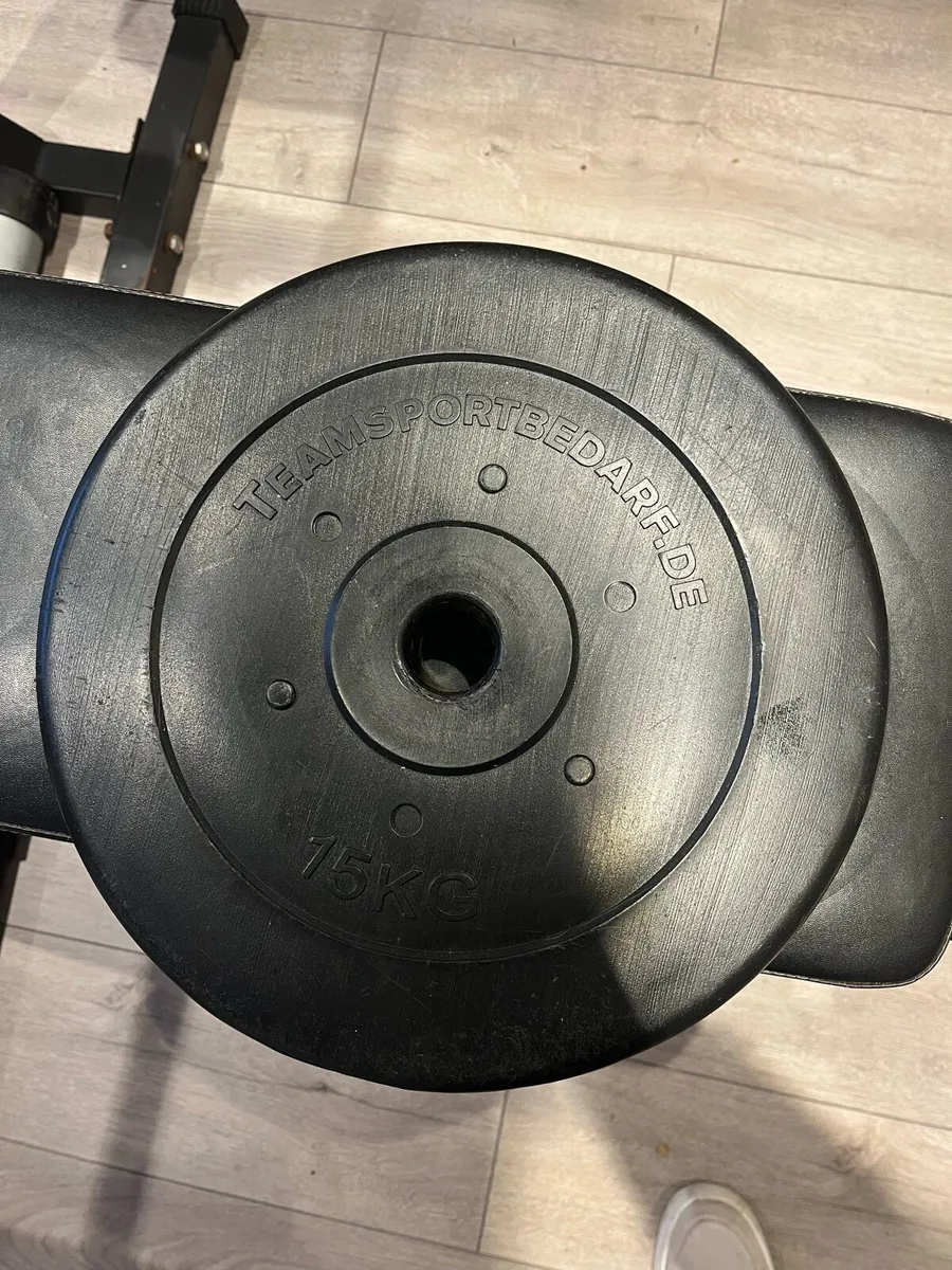 Bench / squat rack with barbell - Image 2