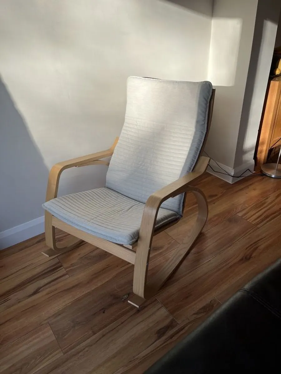 IKEA POANG Rocking chair grey - Image 1