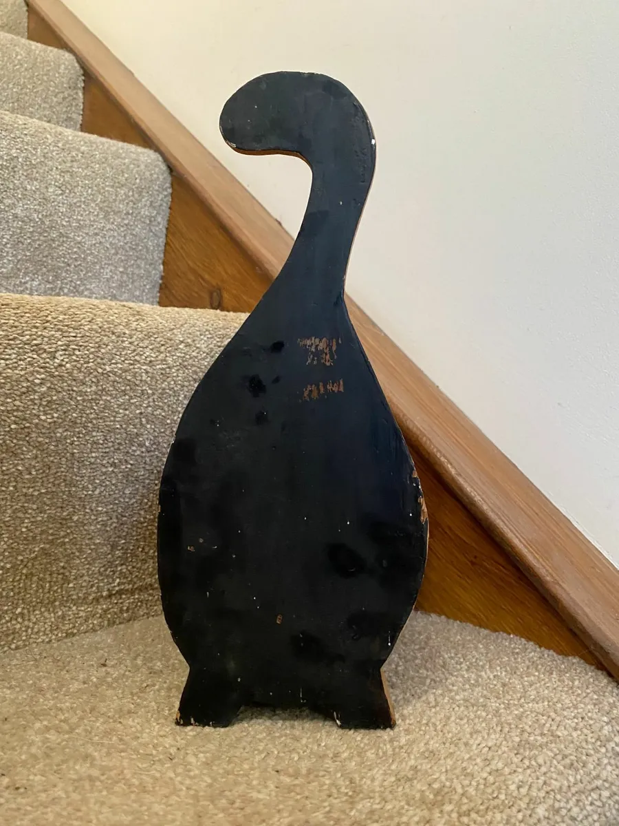 Vintage  Folk Art Wooden Cat Letter Organizer - Image 3