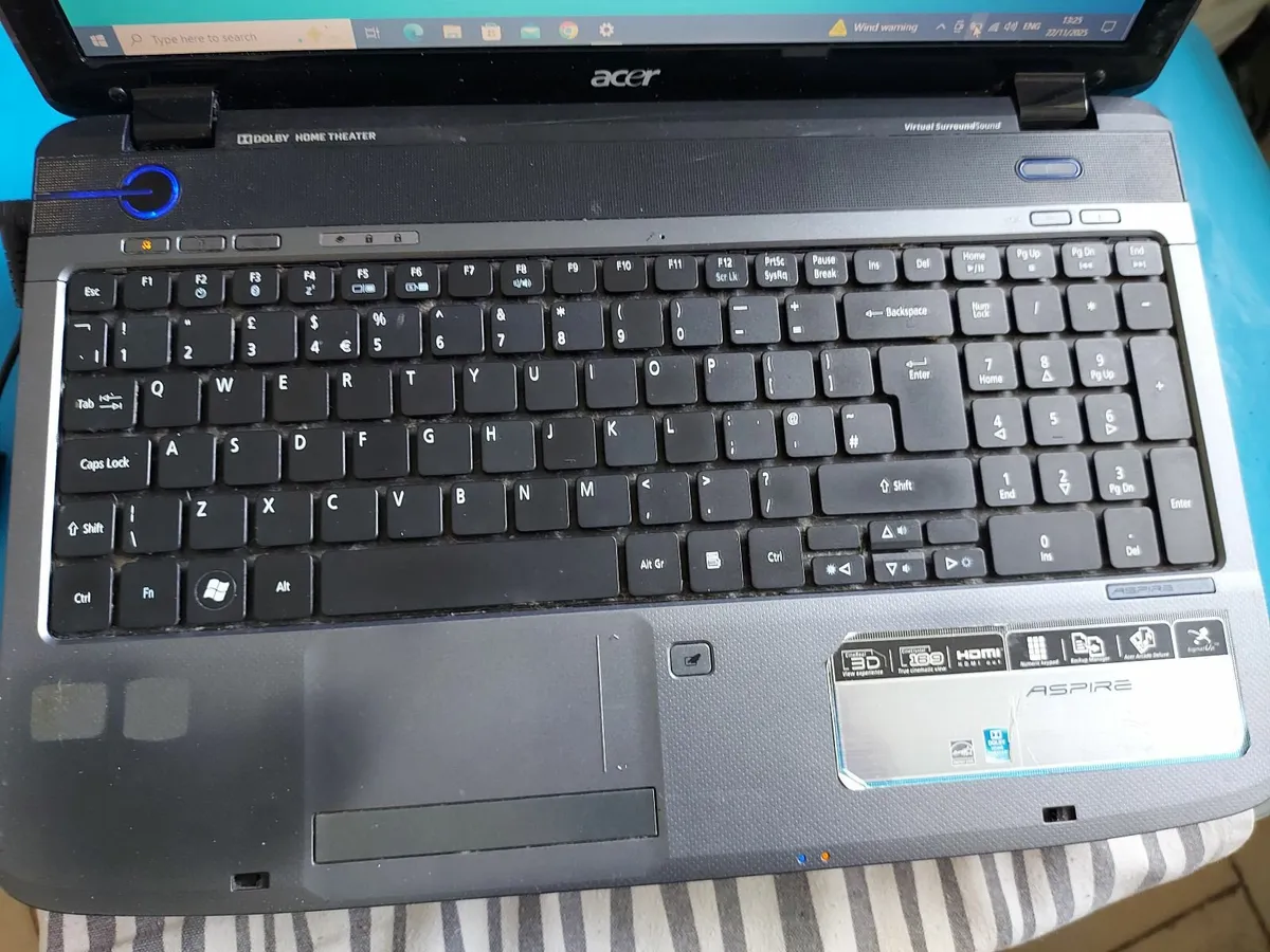 Acer Aspire Laptop, Model MS2264, Blue, 4GB, 120GB - Image 2