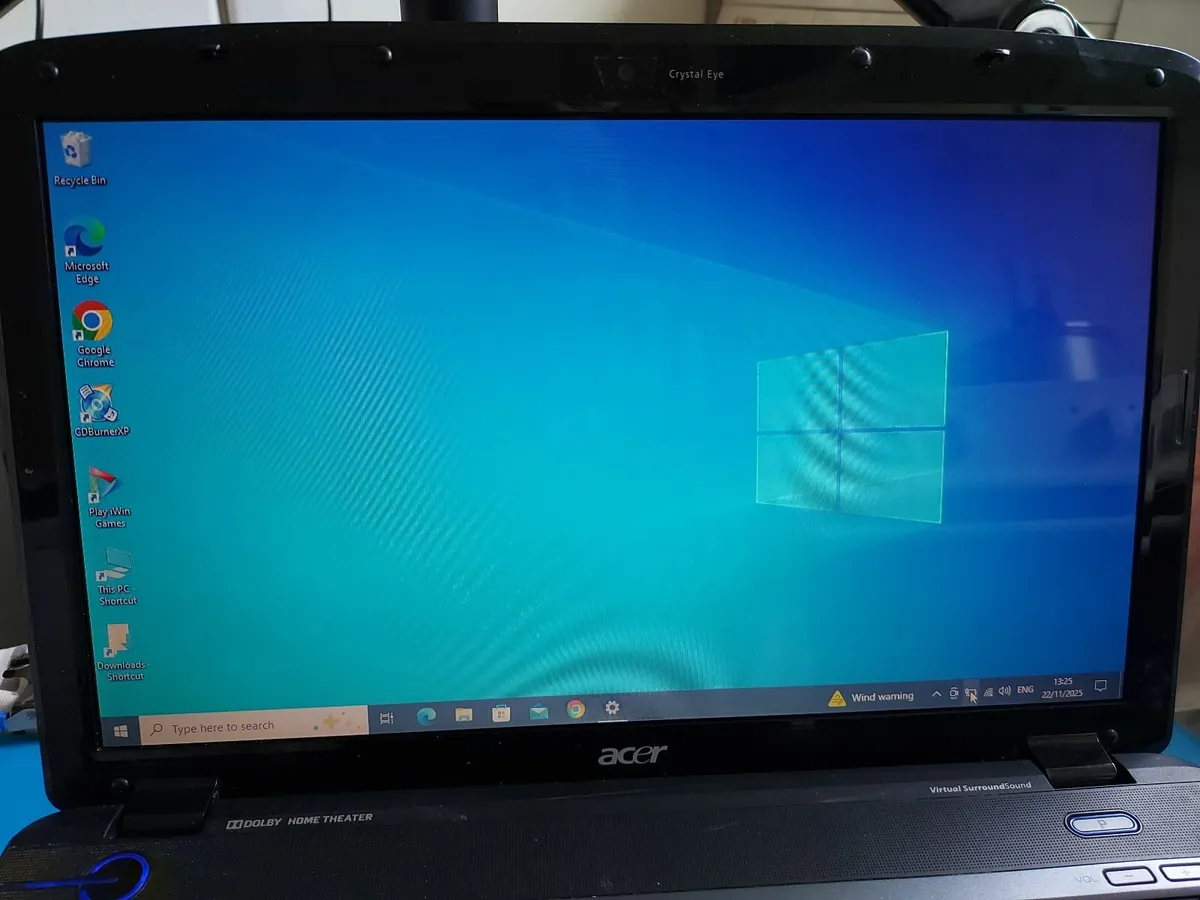 Acer Aspire Laptop, Model MS2264, Blue, 4GB, 120GB - Image 1